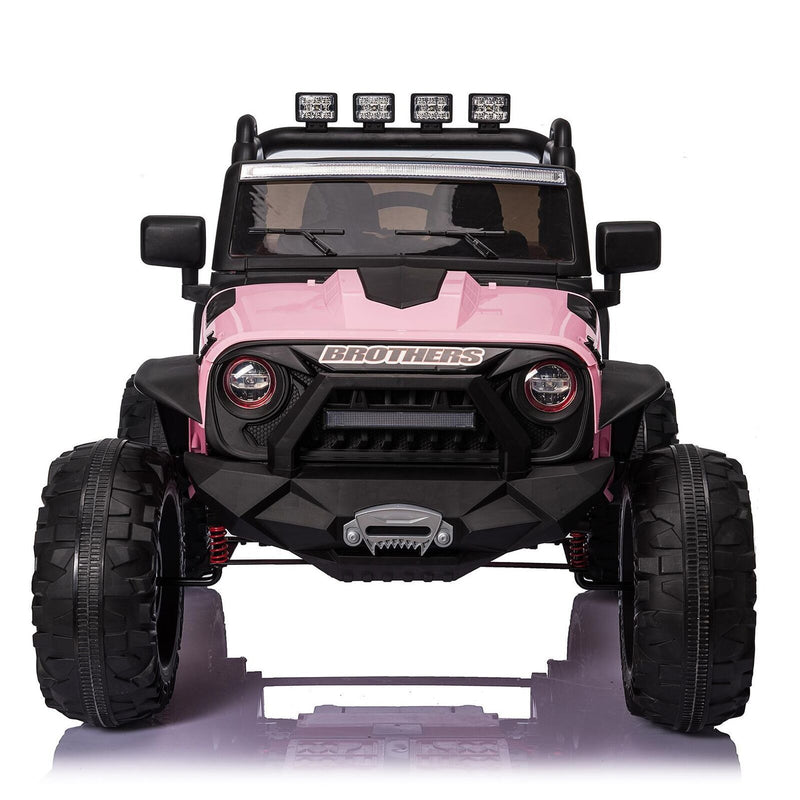 2-Seater Electric Ride-On Jeep with Remote Control, LED Lights, and MP3 Player - 24V 2x200W Power for Kids