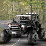 Premium 24V Jeep Ride-On Car for Kids with Music, 2 Seats, LED Lights, Remote Control, and USB Connectivity
