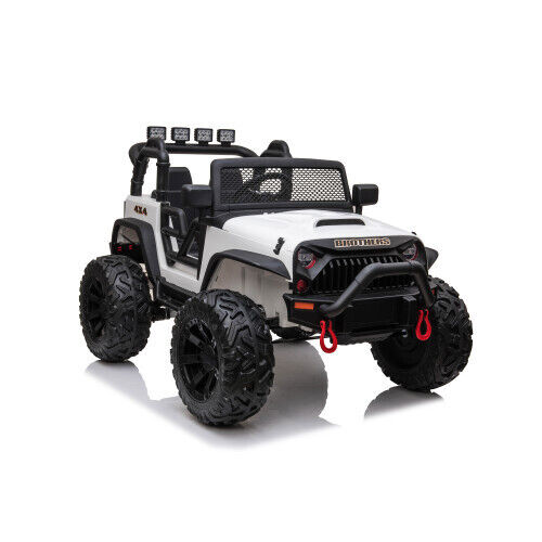 Premium 24V Kids Electric Jeep with Remote Control, LED Lights, MP3, and USB