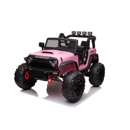 Premium 24V Kids Electric Jeep with Remote Control, LED Lights, MP3, and USB