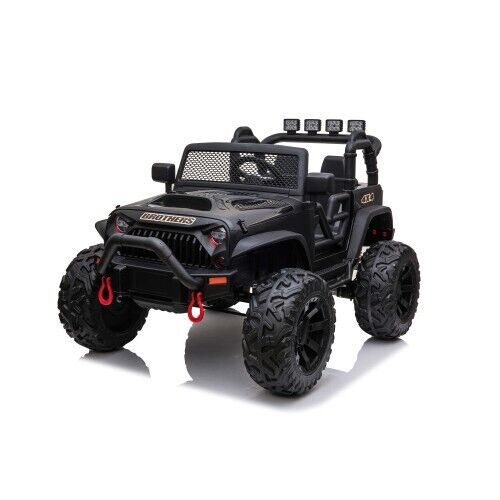 Premium 24V Kids Electric Jeep with Remote Control, LED Lights, MP3, and USB