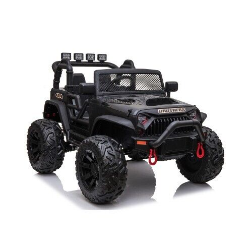 Premium 24V Kids Electric Jeep with Remote Control, LED Lights, MP3, and USB