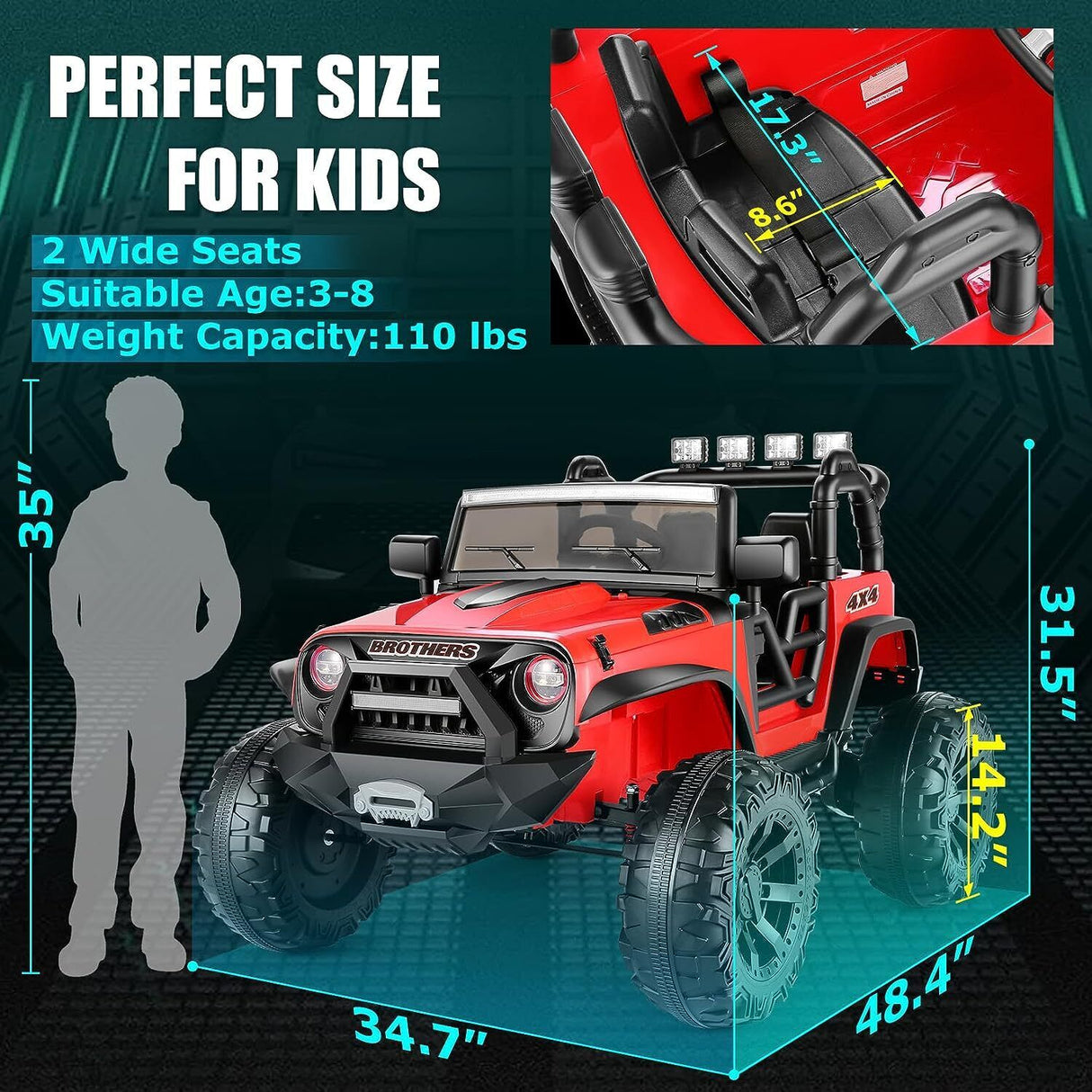 Premium 24V9AH Battery Kids Electric Car with Remote Control and 2x200W Motors - 2 Seater Ride On Toy
