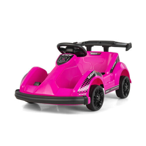 Premium 6V Kids Go Cart with Remote Control and Safety Belt in Pink - Built to Last