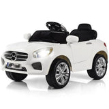 Premium 6V Kids Ride-On Car with Remote Control and LED Lights - White