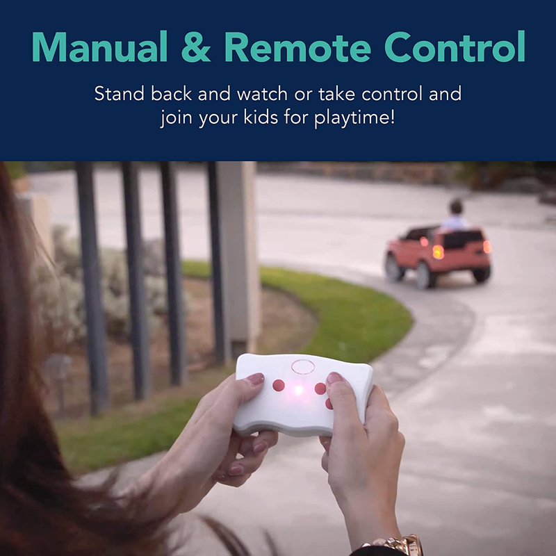 Premium 6V Ride-On Truck with Parental Remote, 3 Speeds, and LED Lights - Black