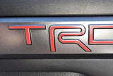 Premium Cast Vinyl Decal Letter Inlays for 2024-2026 Tacoma TRD Interior Door Emblems TVD Vinyl Decals
