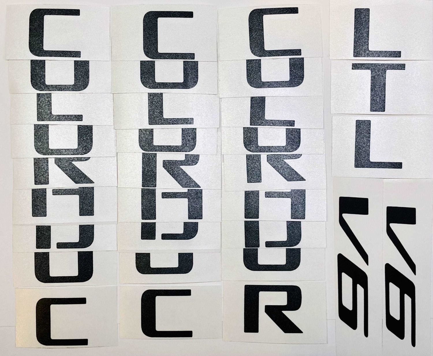 Premium Cast Vinyl Decal Letters for 2014-2026 Colorado Door and Tailgate Emblems