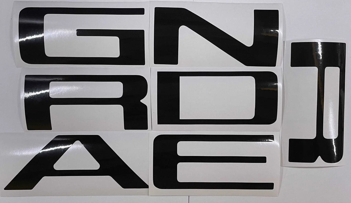 Premium Cast Vinyl Decal Letter Inserts for 2019-2026 Ranger Tailgate TVD Vinyl Decals
