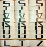 Premium Cast Vinyl Decal Letter Inlays for 2007-2018 Silverado Doors and Tailgate TVD Vinyl Decals