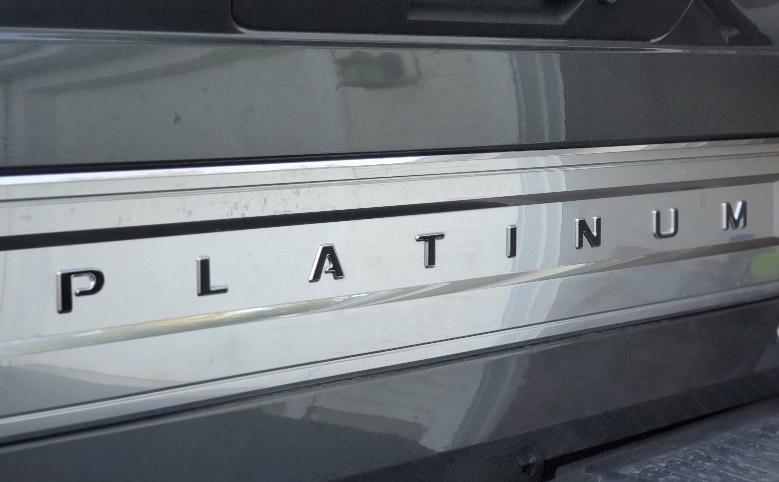 Premium Cast Vinyl Decal Letter Inserts for 2017-2024 F-250/F-350 PLATINUM Tailgate TVD Vinyl Decals
