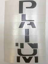 Premium Cast Vinyl Decal Letter Inserts for 2017-2024 F-250/F-350 PLATINUM Tailgate TVD Vinyl Decals