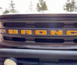 Premium Cast Vinyl Decal Letter Inlays for 2020-2026 Bronco/Bronco Sport Grille TVD Vinyl Decals