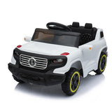 White Electric Stroller with Single 35W Motor and 6V7AH Battery for Normal Music Experience