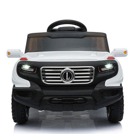 White Electric Stroller with Single 35W Motor and 6V7AH Battery for Normal Music Experience