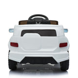 White Electric Stroller with Single 35W Motor and 6V7AH Battery for Normal Music Experience