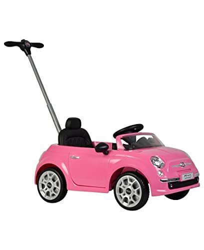 Pretty in Pink Fiat 500 Push Car for Little Ones