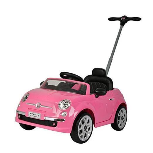 Pretty in Pink Fiat 500 Push Car for Little Ones