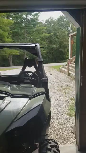 SuperATV Polaris RZR 570 Scratch Resistant Flip Windshield