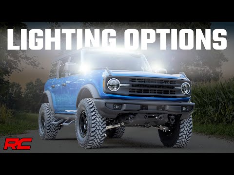 Rough Country LED Ditch Light Kit Ford Bronco 4WD 2021-2026 71046