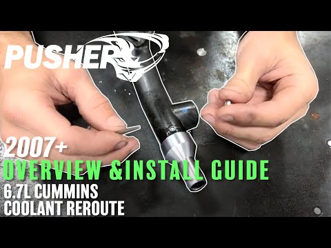 Pusher Coolant Reroute Kit for 2007-2012 Ram 6.7L Cummins