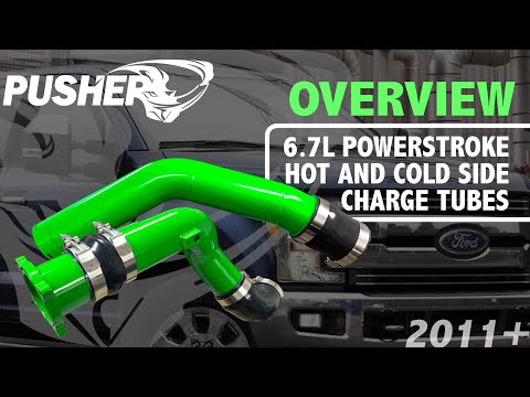 Pusher HD 3" Hot & Cold Side Charge Tubes for 2017-22 Ford F250/350 6.7L