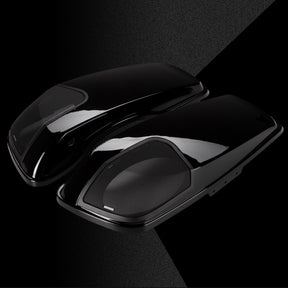Kicker HDBLVB Vivid Black Bag Lids for Harley-Davidson