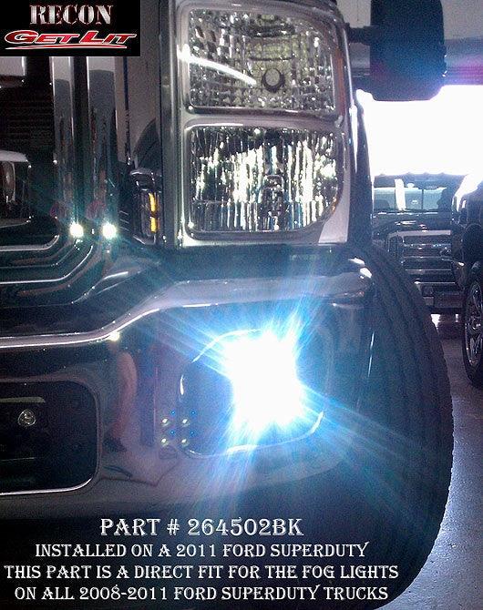 1800 Lumen Driving Light Kit 12W 6500K 4 LEDs Chrome Square Housing Clear