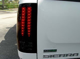 GMC Sierra (1500, 2500, 3500) Single-Wheel 07-13 Ultra Bright LED Tail Lights - Multiple Lens