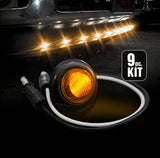 Universal 9-Pc Front Lower Air Dam Ultra Bright LED Light Kit - Multiple Options