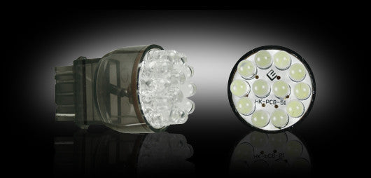 3156 Unidirectional Wedge 12 LED Bulb in White