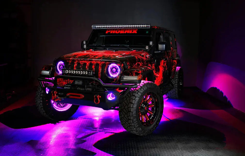 ORACLE LIGHTING LED ILLUMINATED WHEEL RINGS - COLORSHIFT oracle