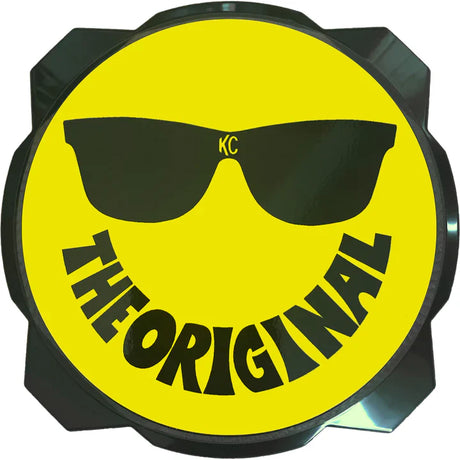 6" PRO6 GRAVITY® LIGHT COVER - SMILEY FACE YELLOW / BLACK KC LOGO KC Hilites