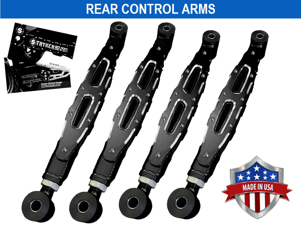 2014 - 2026 Dodge Ram 2500 ADJUSTABLE FABRICATED REAR Control Arms 0" to 10" Lift Stryker Off Road Design