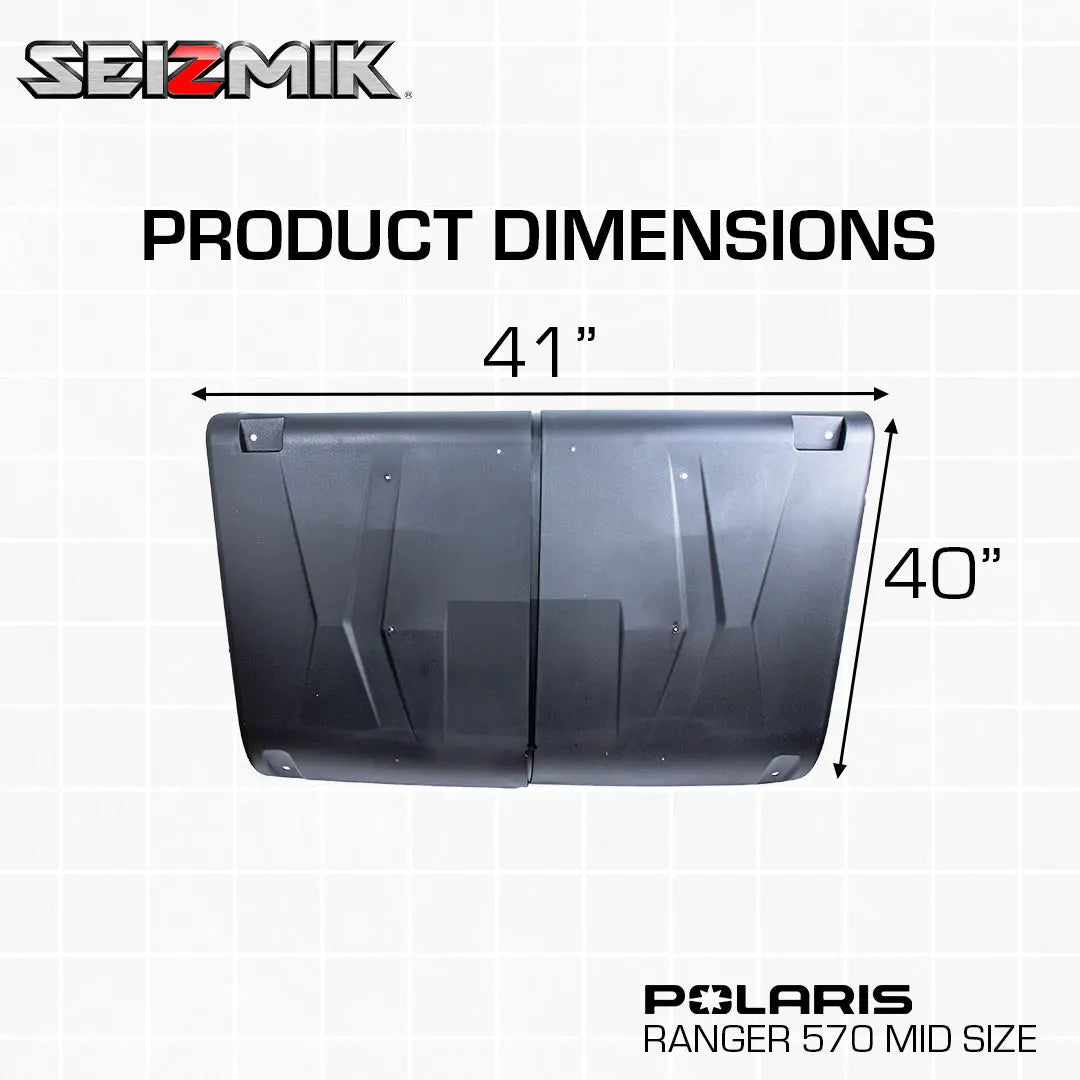 Seizmik 81-20102 Roof Kit Polaris Ranger 570 - dimensions diagram
