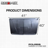 Seizmik 81-20102 Roof Kit Polaris Ranger 570 - dimensions diagram