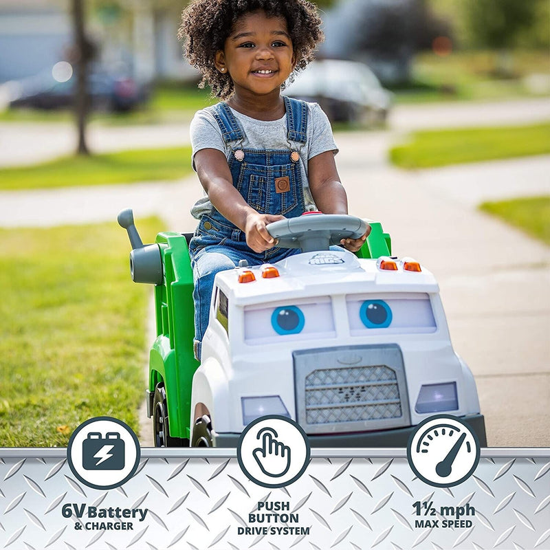 Real Rigs Toddler Recycling Truck: An Interactive Ride-On Toy for Kids Ages 1 and Up