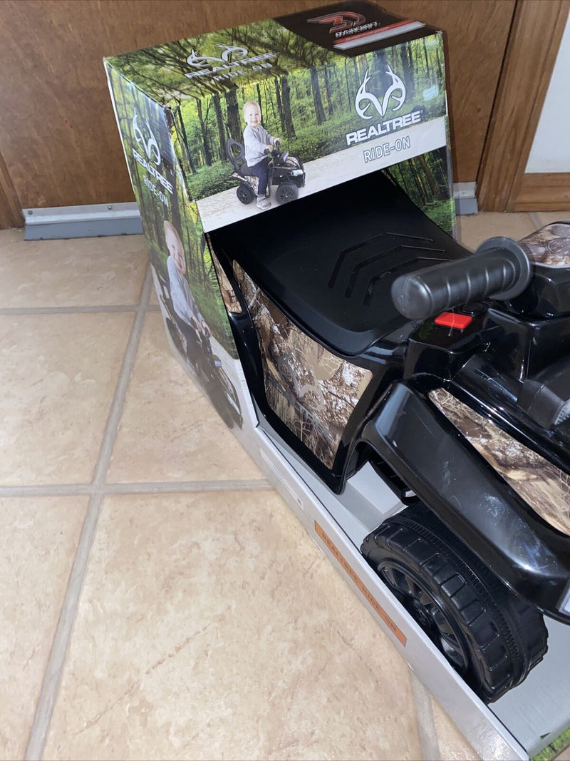 RealTree Ride-On with Working Light Bar for Boys by Dynacraft - Distressed Packaging