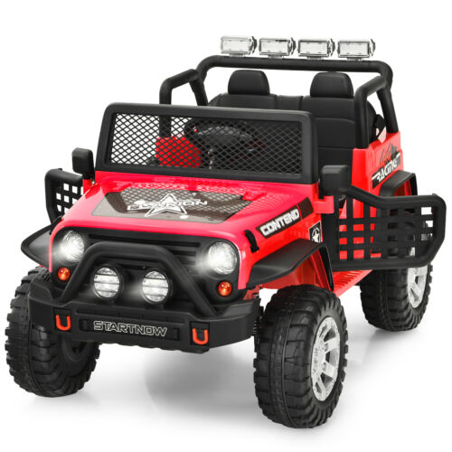 Red 12V Electric Kids Ride On Car Truck with MP3 Player, Horn, and Remote Control