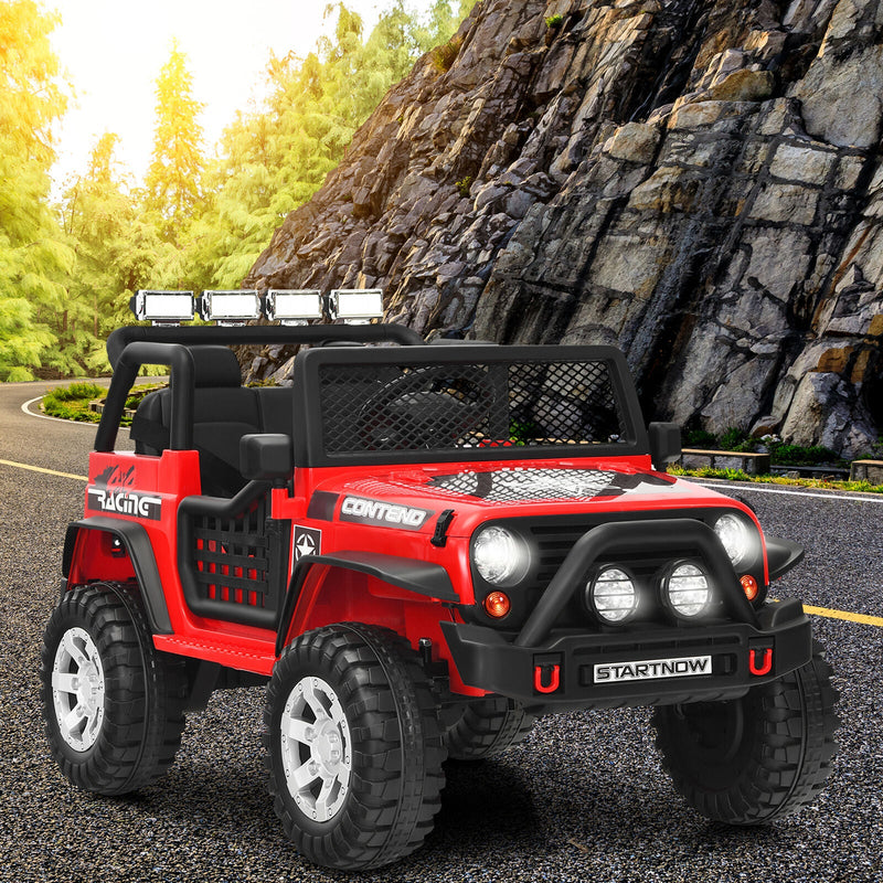 Red 12V Electric Kids Ride On Car Truck with MP3 Player, Horn, and Remote Control