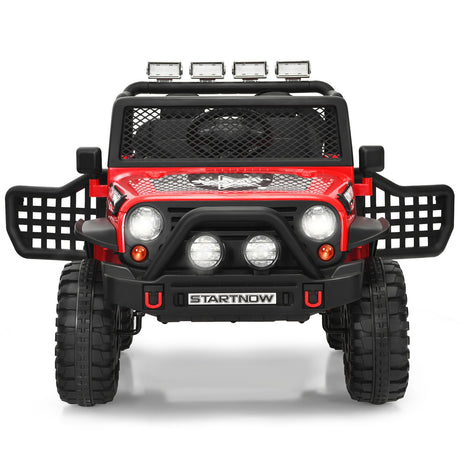 Red 12V Electric Kids Ride On Car Truck with MP3 Player, Horn, and Remote Control