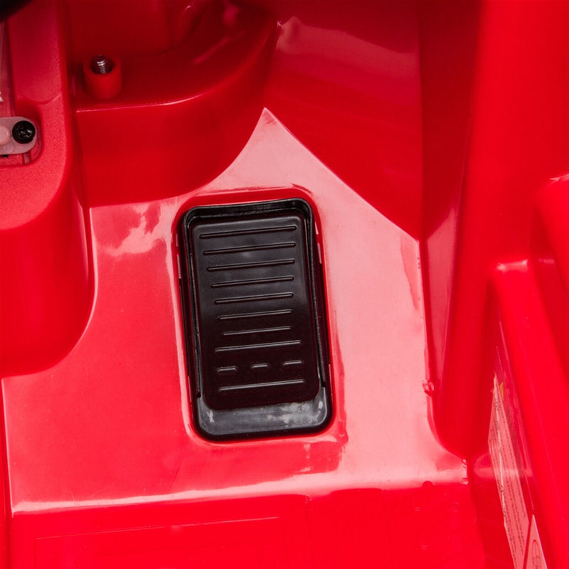 Red 12V Electric Ride On Car for Kids with Remote Control and LED Lights - 3 Speed Options