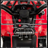 Red 12V Kids ATV Ride-On Car with MP3 Player and Headlights - Perfect Gift for Children