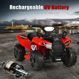 Red 12V Kids Electric ATV Quad Ride On Car with MP3 Player and LED Lights