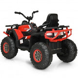 Red 12V Kids Electric ATV Quad with MP3 and LED Lights