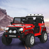 Red 12V Kids Ride On Truck with Remote Control and Lights