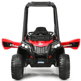 Red 12V UTV Truck Ride-On Car for Kids with Remote Control and Music MP3