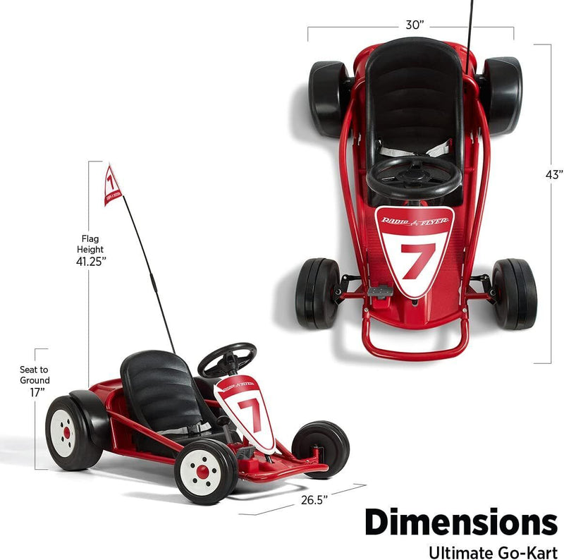 Red 24 Volt Outdoor Go-Kart for Kids Ages 3-8: The Perfect Ride-On Toy!