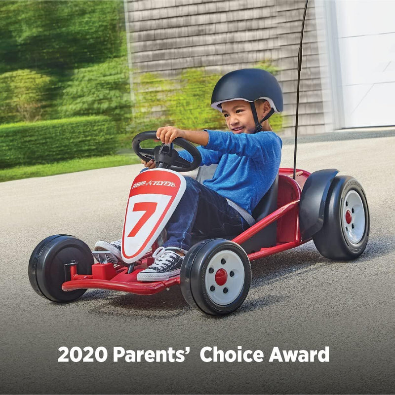 Red 24 Volt Outdoor Go-Kart for Kids Ages 3-8: The Perfect Ride-On Toy!