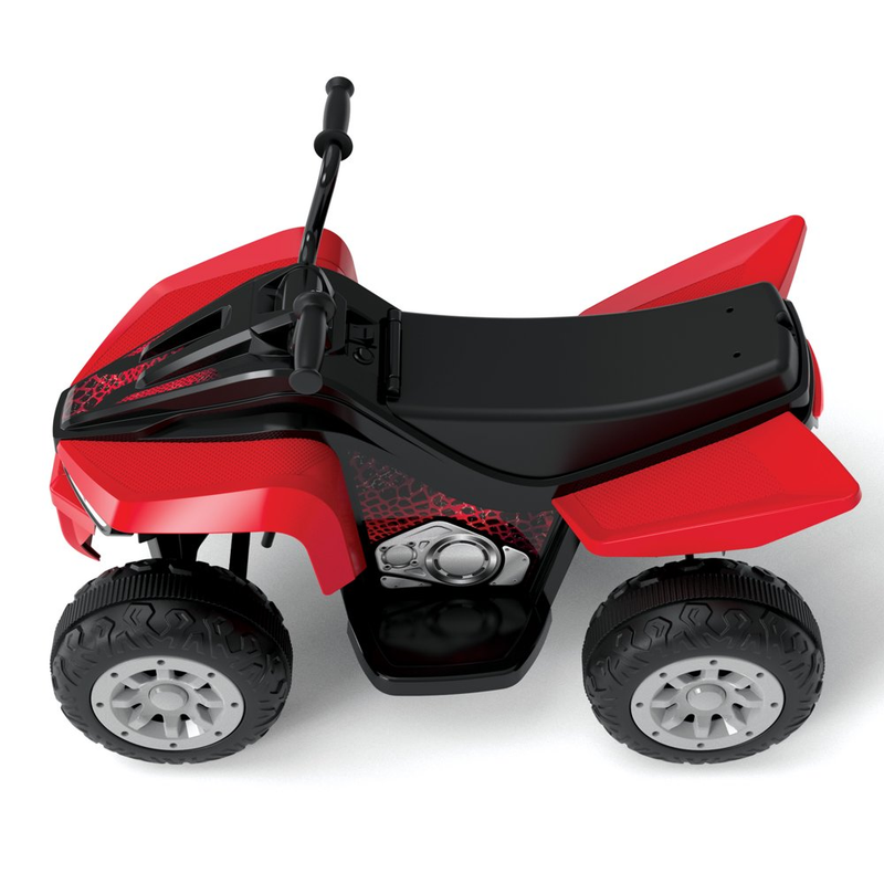 Red 6V Battery-Powered Kids ATV Racer for All-Terrain Adventures
